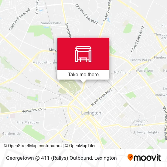 Mapa de Georgetown @ 411 (Rallys) Outbound