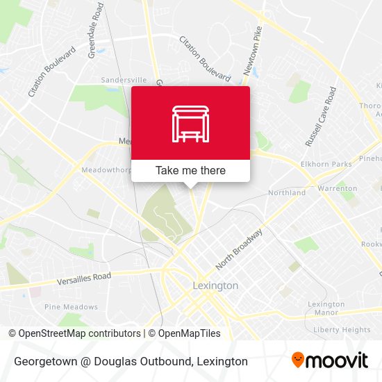 Georgetown @ Douglas Outbound map