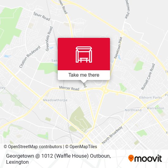 Mapa de Georgetown @ 1012 (Waffle House) Outboun