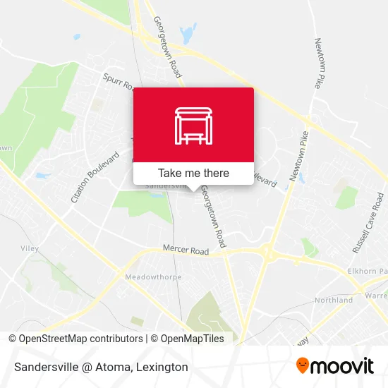 Mapa de Sandersville @ Atoma