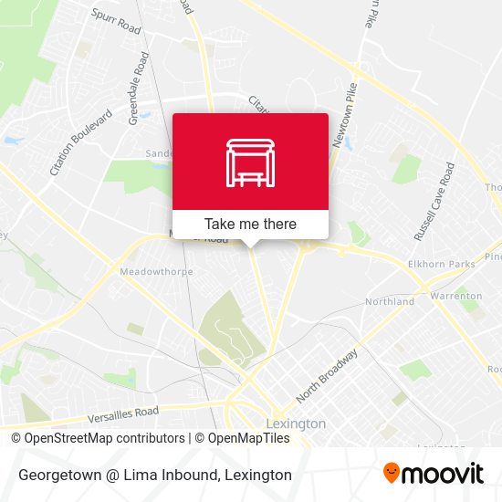 Georgetown @ Lima Inbound map