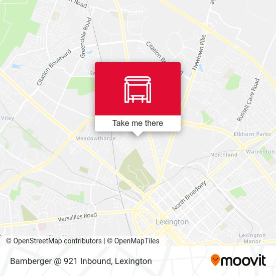 Bamberger @ 921 Inbound map