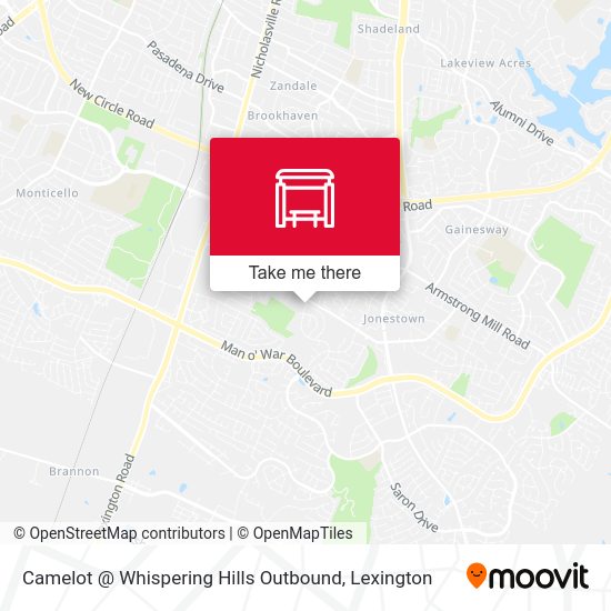 Camelot @ Whispering Hills Outbound map
