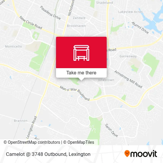 Camelot @ 3748 Outbound map