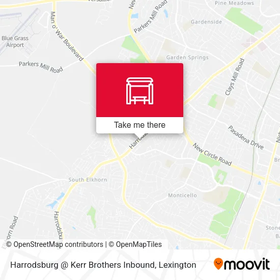 Mapa de Harrodsburg @ Kerr Brothers Inbound