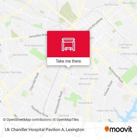 Uk Chandler Hospital Pavilion A map