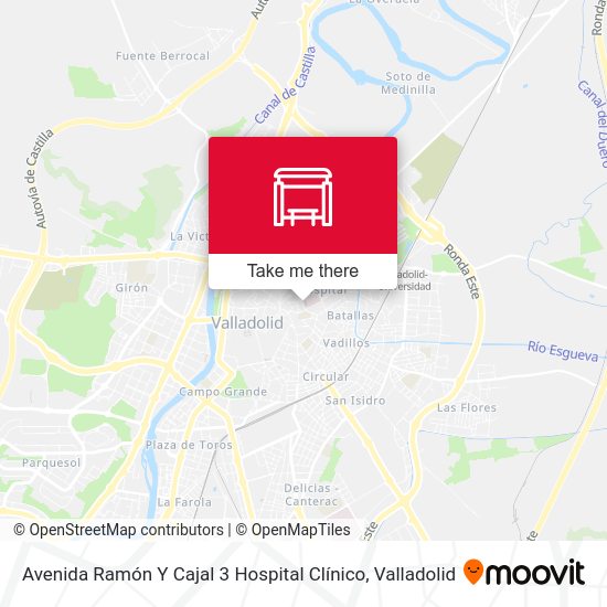 Avenida Ramón Y Cajal 3 Hospital Clínico map