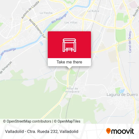 mapa Valladolid - Ctra. Rueda 232