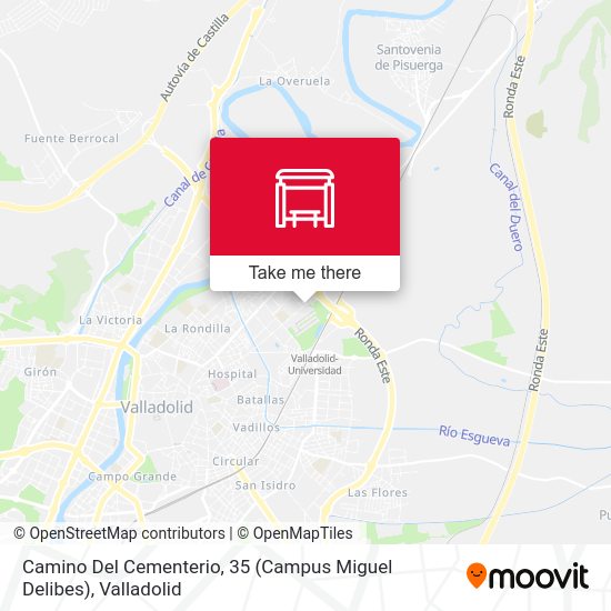Camino Del Cementerio, 35 (Campus Miguel Delibes) map