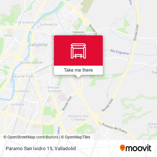 Páramo San Isidro 15 map