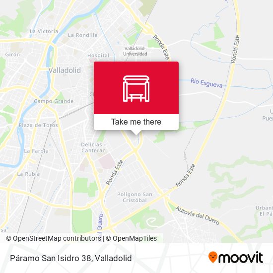 Páramo San Isidro 38 map