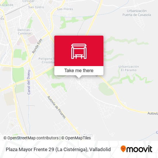 Plaza Mayor Frente 29 (La Cistérniga) map