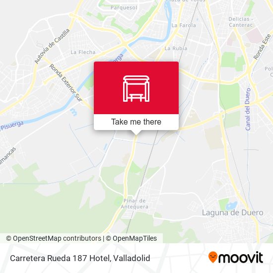 Carretera Rueda 187 Hotel map