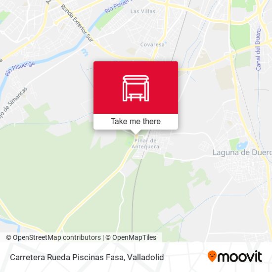 Carretera Rueda Piscinas Fasa map
