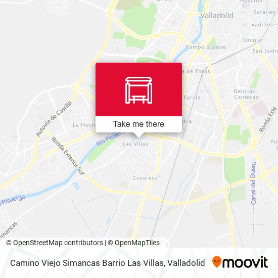 Camino Viejo Simancas Barrio Las Villas map