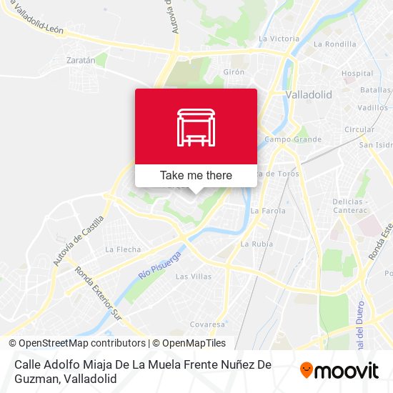 Calle Adolfo Miaja De La Muela Frente Nuñez De Guzman map