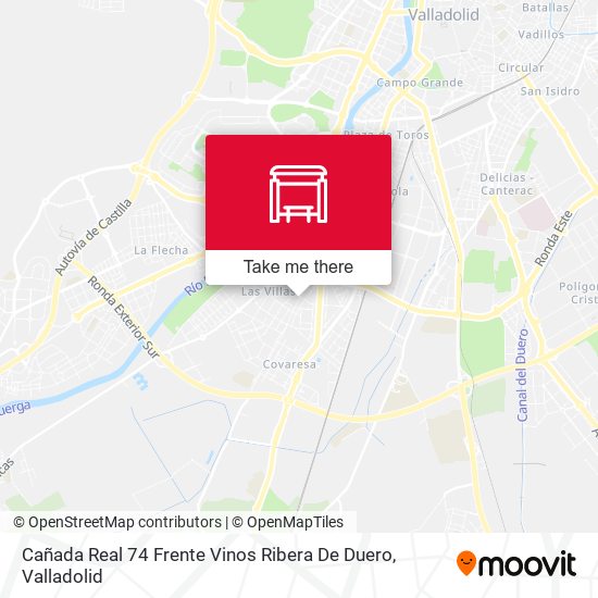 Cañada Real 74 Frente Vinos Ribera De Duero map