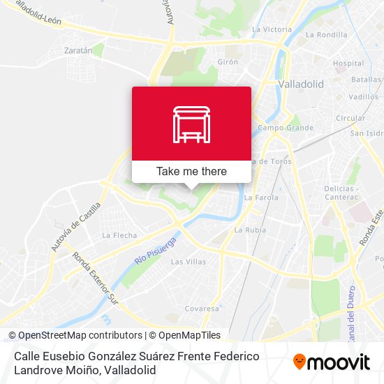 Calle Eusebio González Suárez Frente Federico Landrove Moiño map