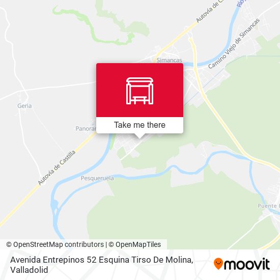 mapa Avenida Entrepinos 52 Esquina Tirso De Molina