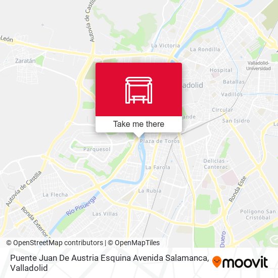 Puente Juan De Austria Esquina Avenida Salamanca map