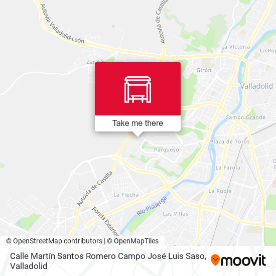 mapa Calle Martín Santos Romero Campo José Luis Saso