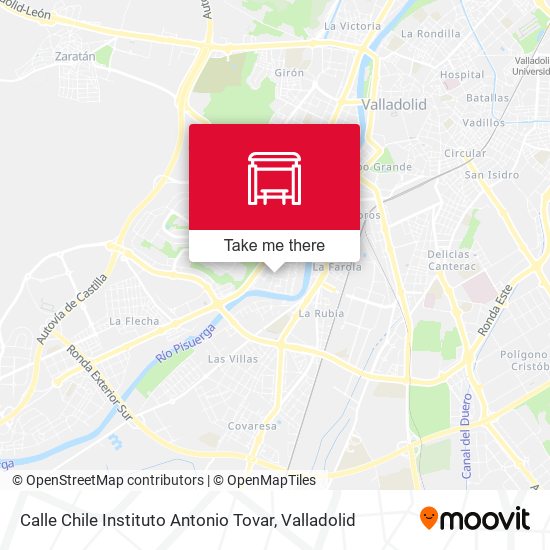 Calle Chile Instituto Antonio Tovar map