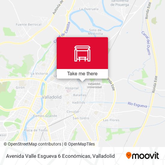 Avenida Valle Esgueva 6 Económicas map