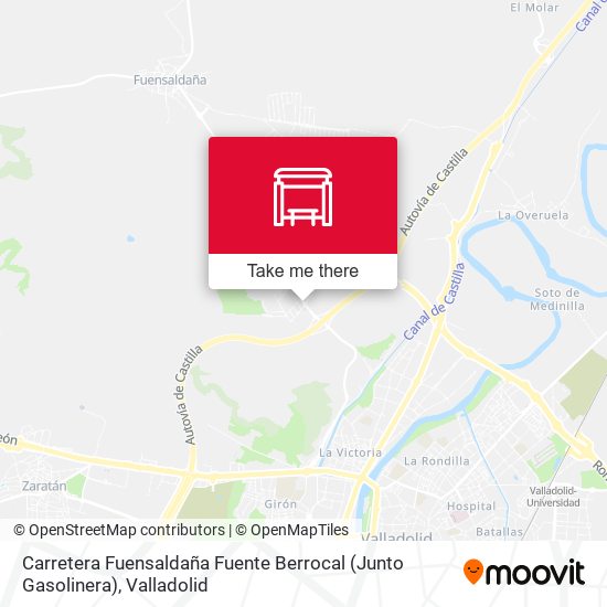 Carretera Fuensaldaña Fuente Berrocal (Junto Gasolinera) map