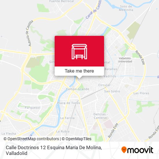 mapa Calle Doctrinos 12 Esquina María De Molina