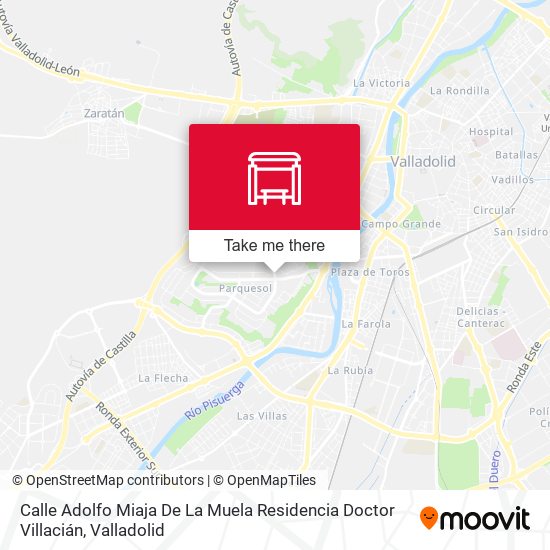 Calle Adolfo Miaja De La Muela Residencia Doctor Villacián map