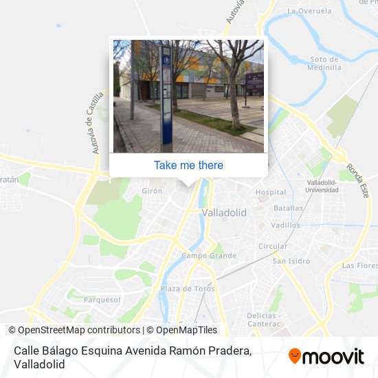mapa Calle Bálago Esquina Avenida Ramón Pradera