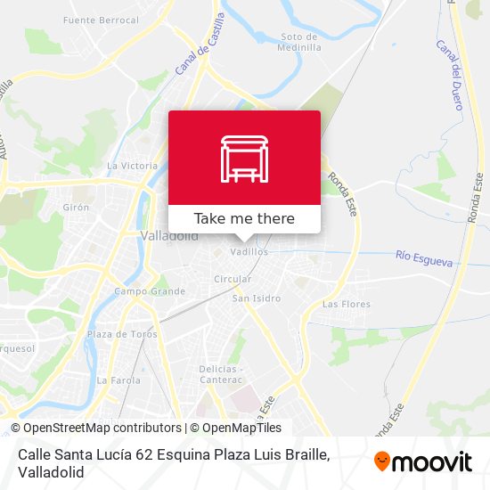 Calle Santa Lucía 62 Esquina Plaza Luis Braille map