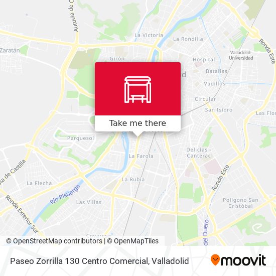 Paseo Zorrilla 130 Centro Comercial map