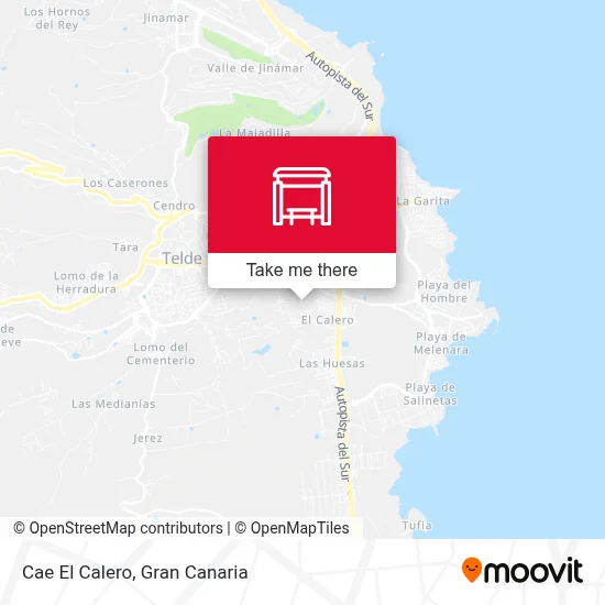 Cae El Calero map