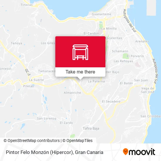 Pintor Felo Monzón (Hipercor) map