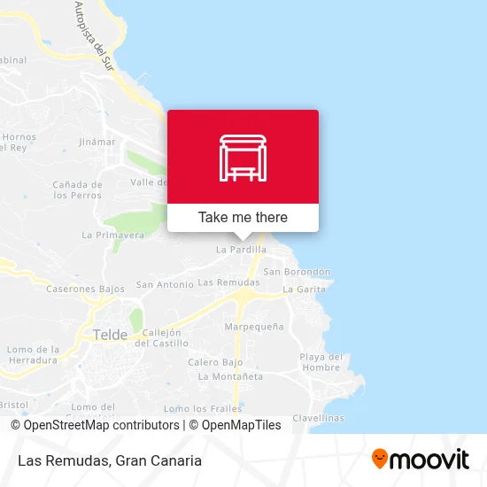 Las Remudas map