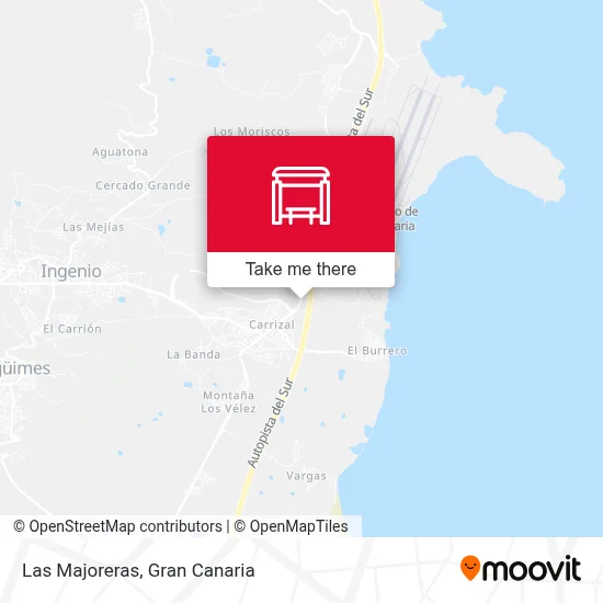 Las Majoreras map