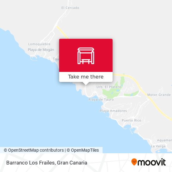 Barranco Los Frailes map