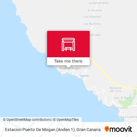 mapa Estacion Puerto De Mogan (Anden 1)