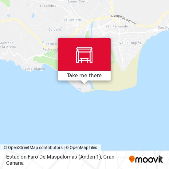 mapa Estacion Faro De Maspalomas (Anden 1)