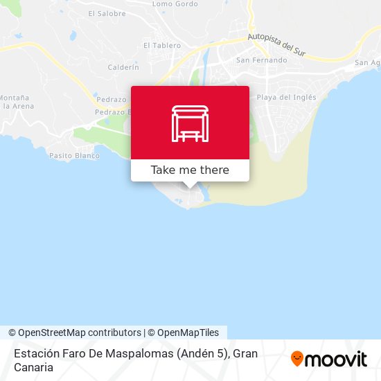 mapa Estación Faro De Maspalomas (Andén 5)