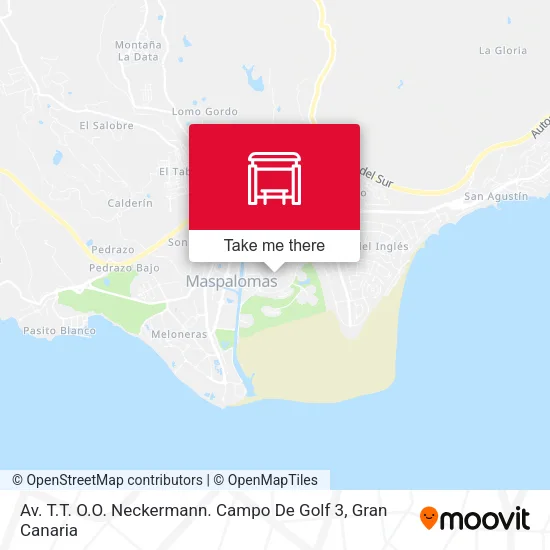 Av. T.T. O.O. Neckermann. Campo De Golf 3 map