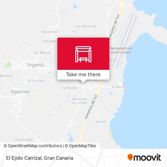 El Ejido Carrizal map