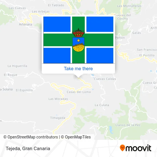 Tejeda map