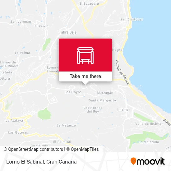 Lomo El Sabinal map