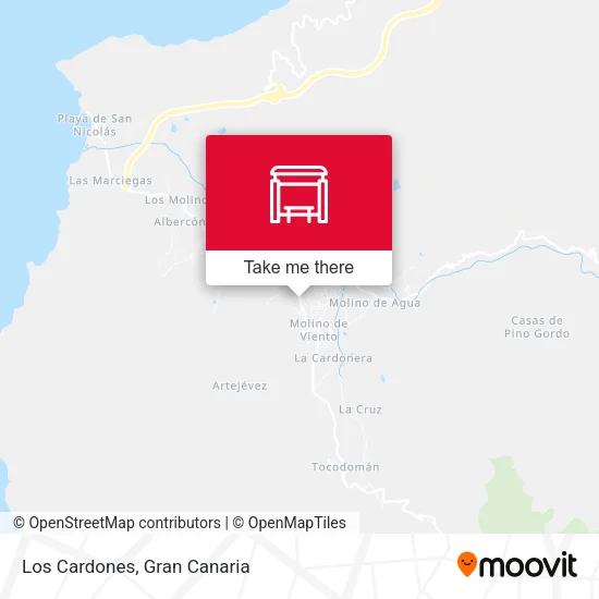 Los Cardones map
