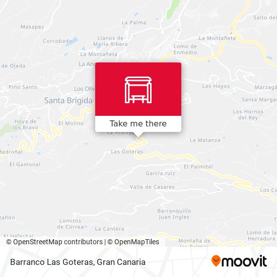 Barranco Las Goteras map