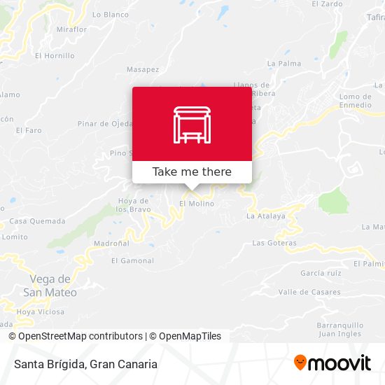 Santa Brígida map