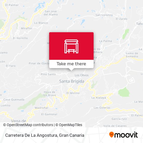 Carretera De La Angostura map