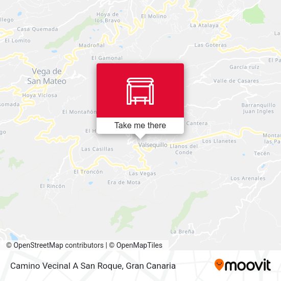Camino Vecinal A San Roque map